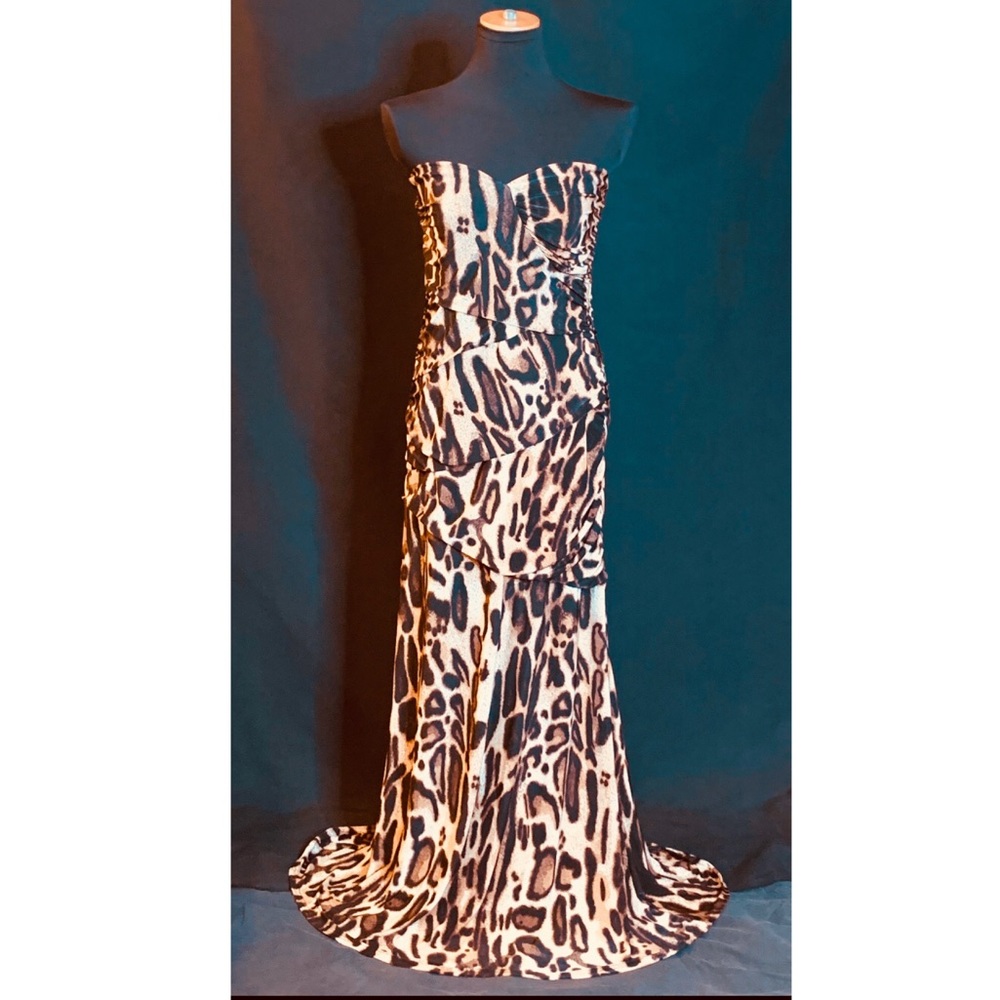 New Cherry Krave Strapless Maxi Dress